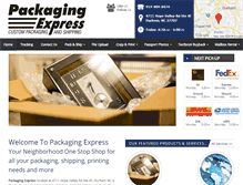 Tablet Screenshot of ncpackagingexpress.com